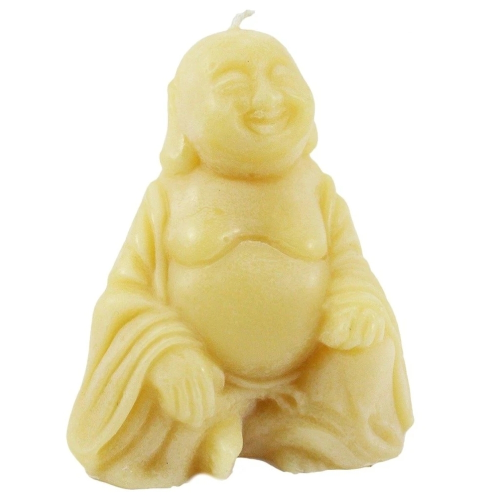 100% Beeswax Buddha candle unscented